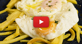 Miniaturas videorrecetas huevos trufados con patatas