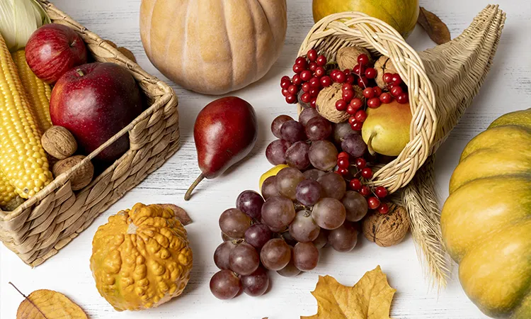 frutas y verduras de otoño