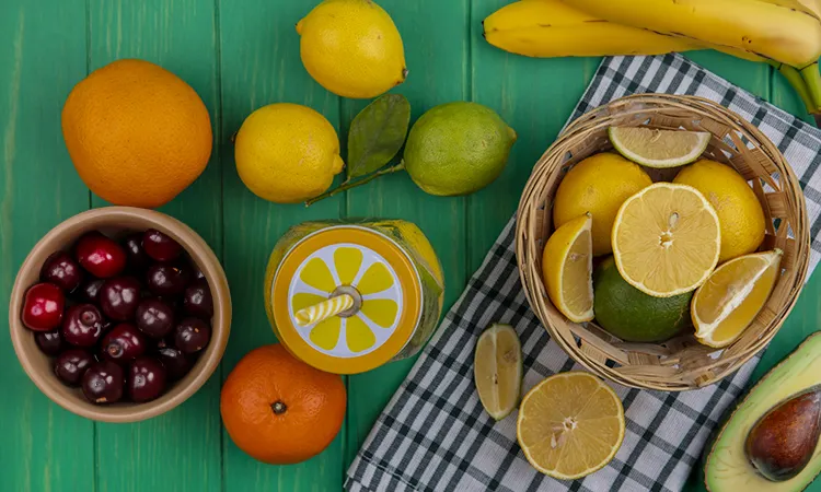 frutas y verduras de primavera